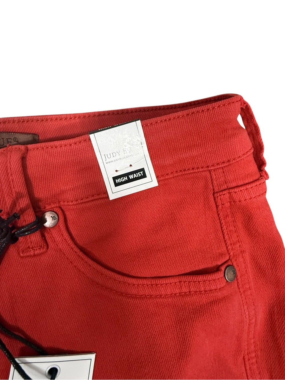 NWT Judy Blue Red bermuda Jean Shorts size large - Picture 5 of 9